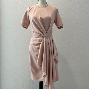 Rachel Parcell Draped Stretch Knit Dress - Rose - L / Rose Smoke NWOT
